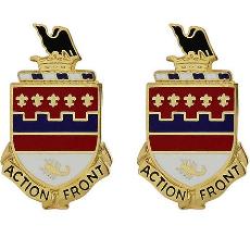 146th Field Artillery Regiment Unit Crest (Action Front)